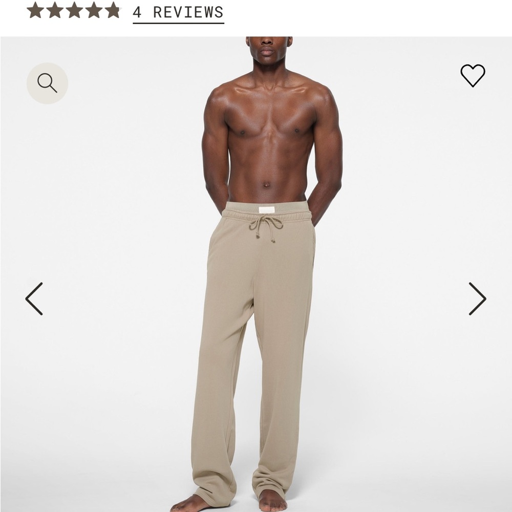 Skims straight leg terry sweats BNWT